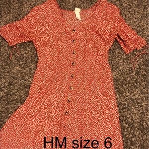 Red Floral H&M Dress